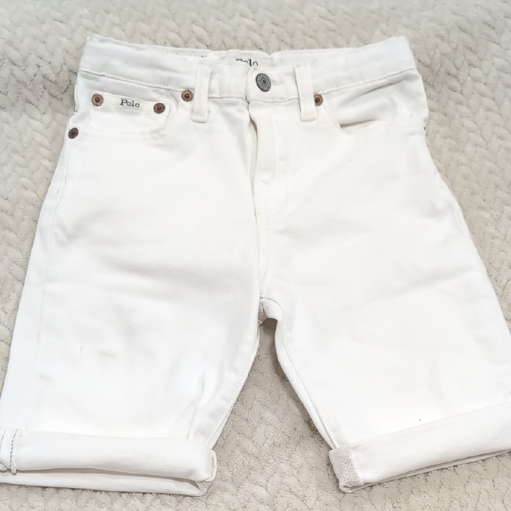 Ralph Lauren White Denim Shorts